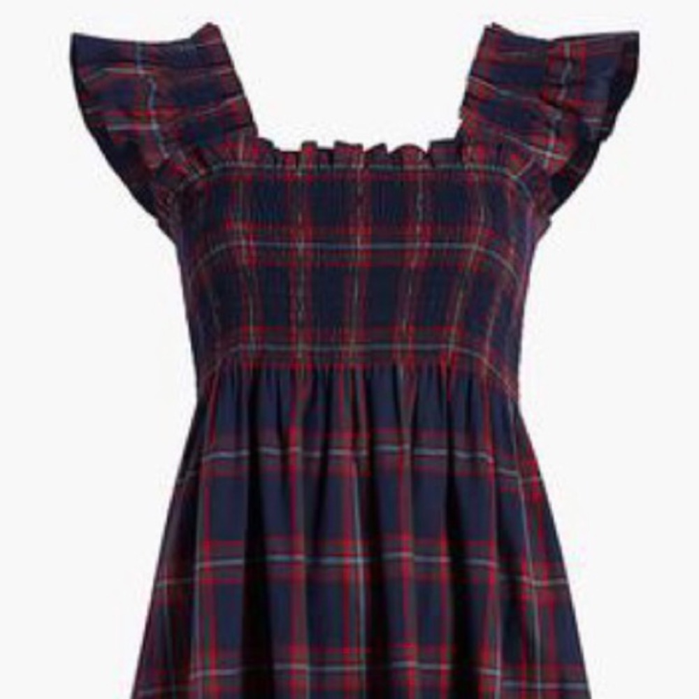 Hill House The Ellie Nap Dress - Iris Tartan sz M